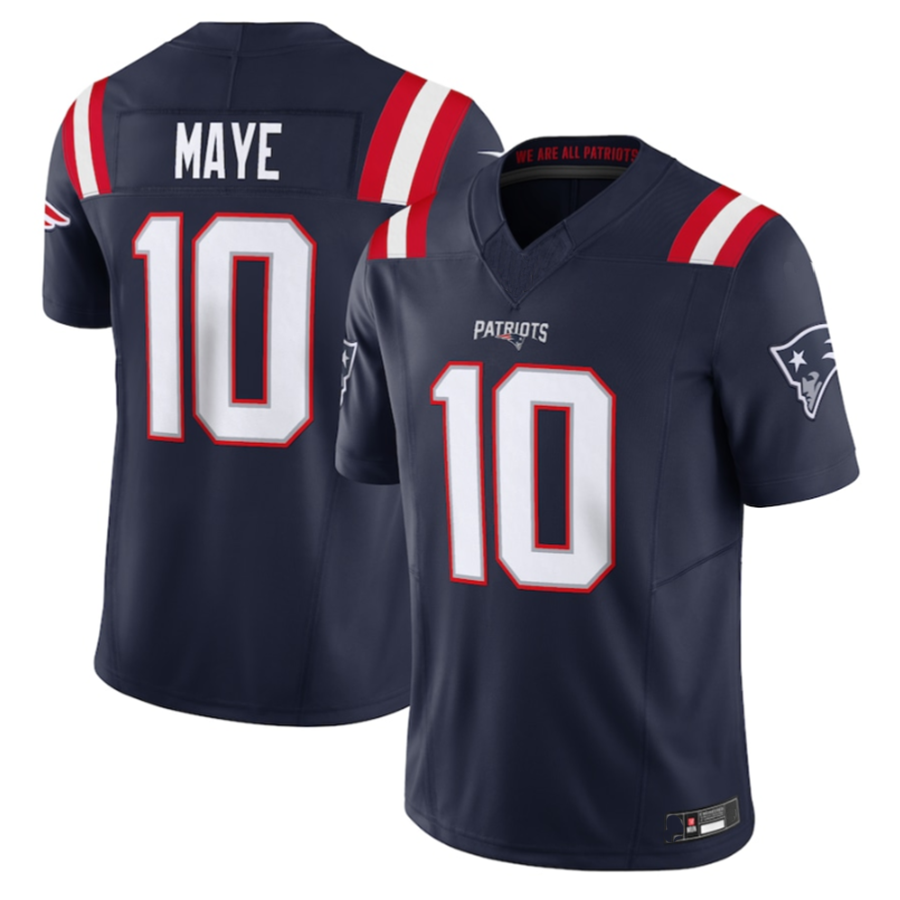 Trusc NE.Patriots #10 Drake Maye Navy Vapor F.U.S.E. Limited Stitched Jerseys