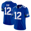 Trusc #12 12th Fan Player S.Seahawks Royal Vapor F.U.S.E. Limited Stitched Jerseys