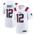 Trusc NE.Patriots #12 Tom Brady Player White Game Stitched Jerseys