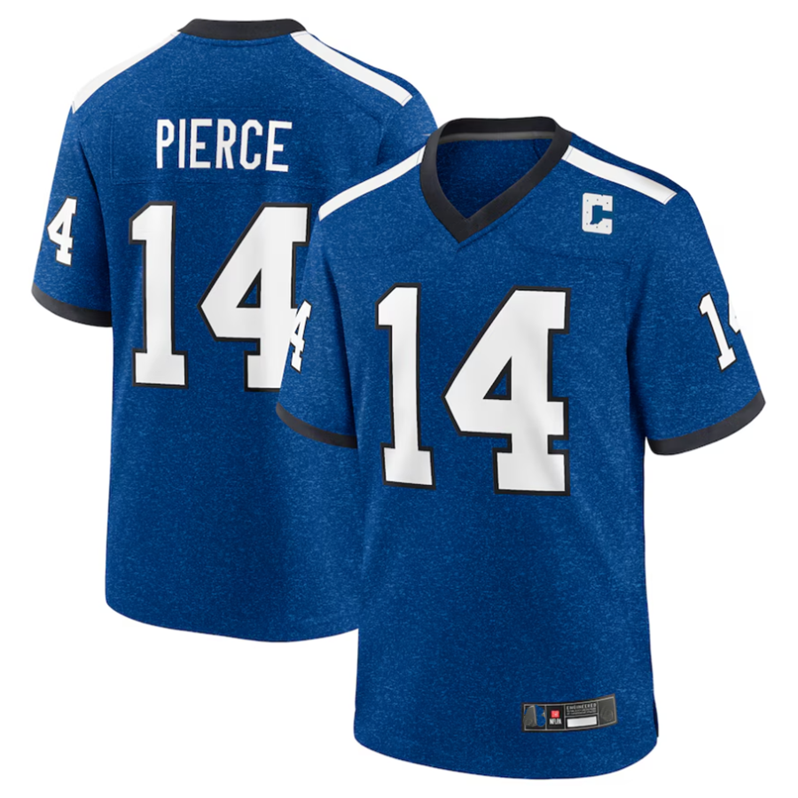 Trusc #14 Alec Pierce Player IN.Colts Indiana Nights Alternate Game Stitched Jerseys - Royal