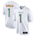 Trusc #1 Tua Tagovailoa Player M.Dolphins White Fashion Game Stitched Jerseys