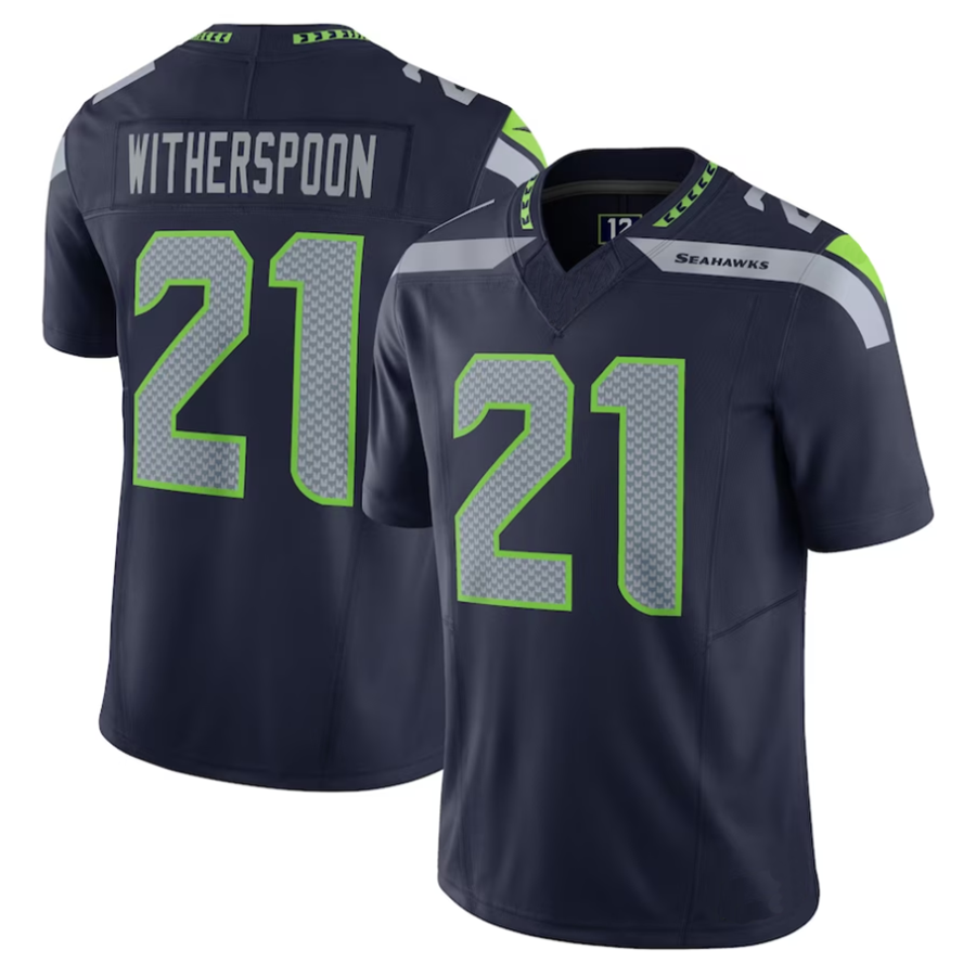Trusc S.Seahawks #21 Devon Witherspoon Player Navy Vapor F.U.S.E. Limited Stitched Jerseys
