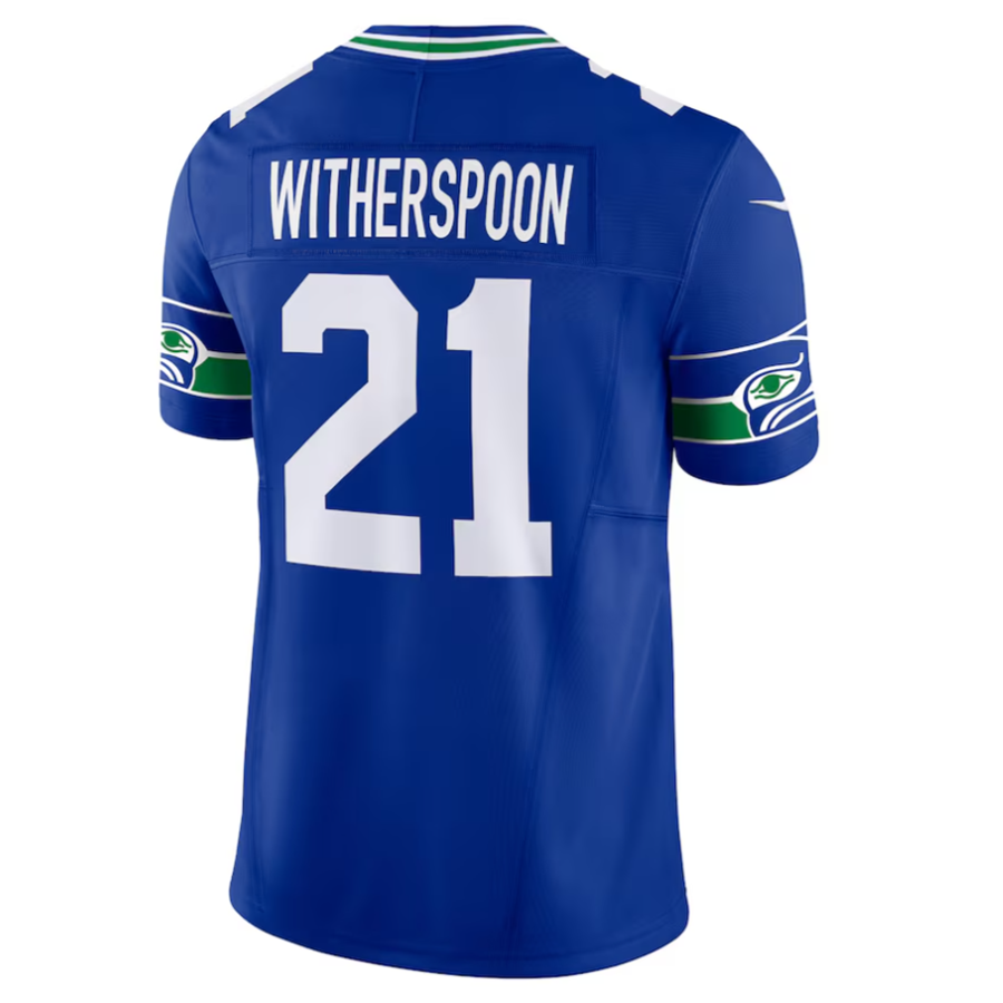 Trusc S.Seahawks #21 Devon Witherspoon Player Royal Alternate Vapor F.U.S.E. Limited Stitched Jerseys
