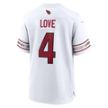 Trusc A.Cardinals #4 Jeremiyah Love White Game Player Stitched Jerseys