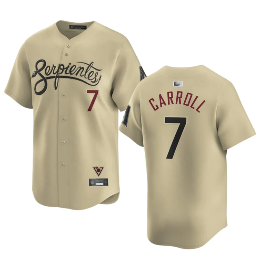 Trusc A.Diamondbacks #7 Corbin Carroll Player Gold Home Limited Personalized Stitched Jerseys