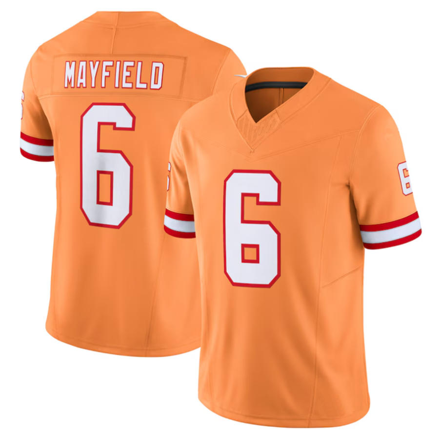 Trusc #6 Baker Mayfield Player TB.Buccaneers Orange Vapor F.U.S.E. Limited Stitched Jerseys