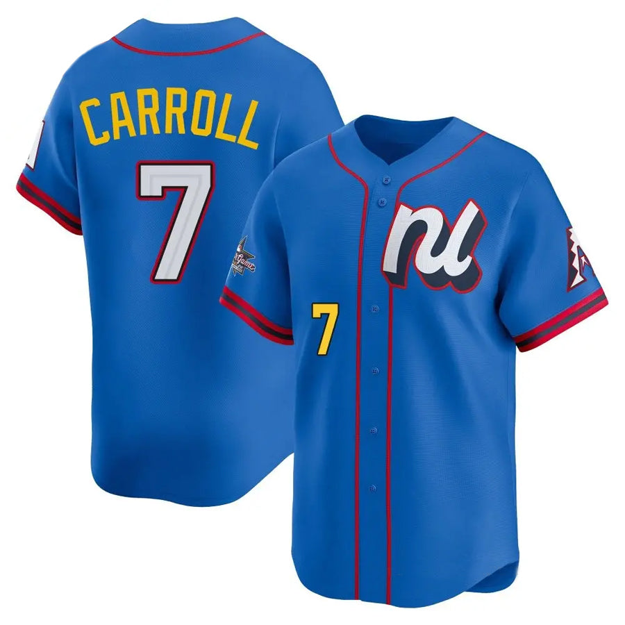 Trusc A.Diamondbacks #7 Corbin Carroll Player Blue All-Star Edition Limited Personalized Stitched Jerseys