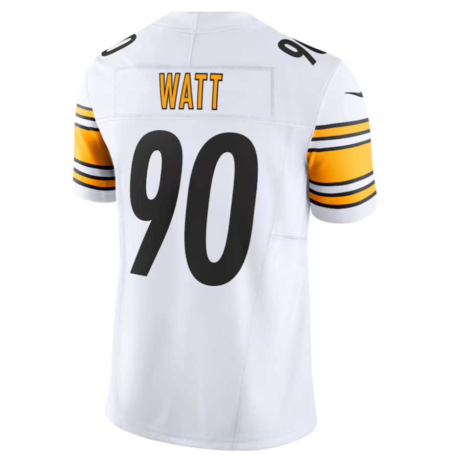 Trusc #90 T.J. Watt Player P.Steelers White Vapor F.U.S.E. Limited Stitched Jersey