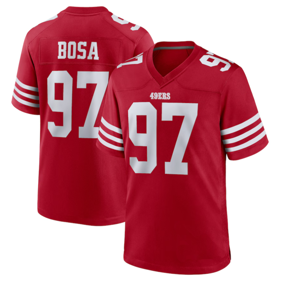 Trusc SF.49ers #97 Nick Bosa Player Scarlet Player Game Stitched Jerseys