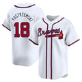 Trusc A.Braves #18 Mike Yastrzemski player White Limited Home Stitched Jerseys