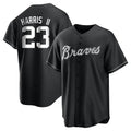 Trusc A.Braves #23 Michael Harris II player Black&White Replica Stitched Jerseys