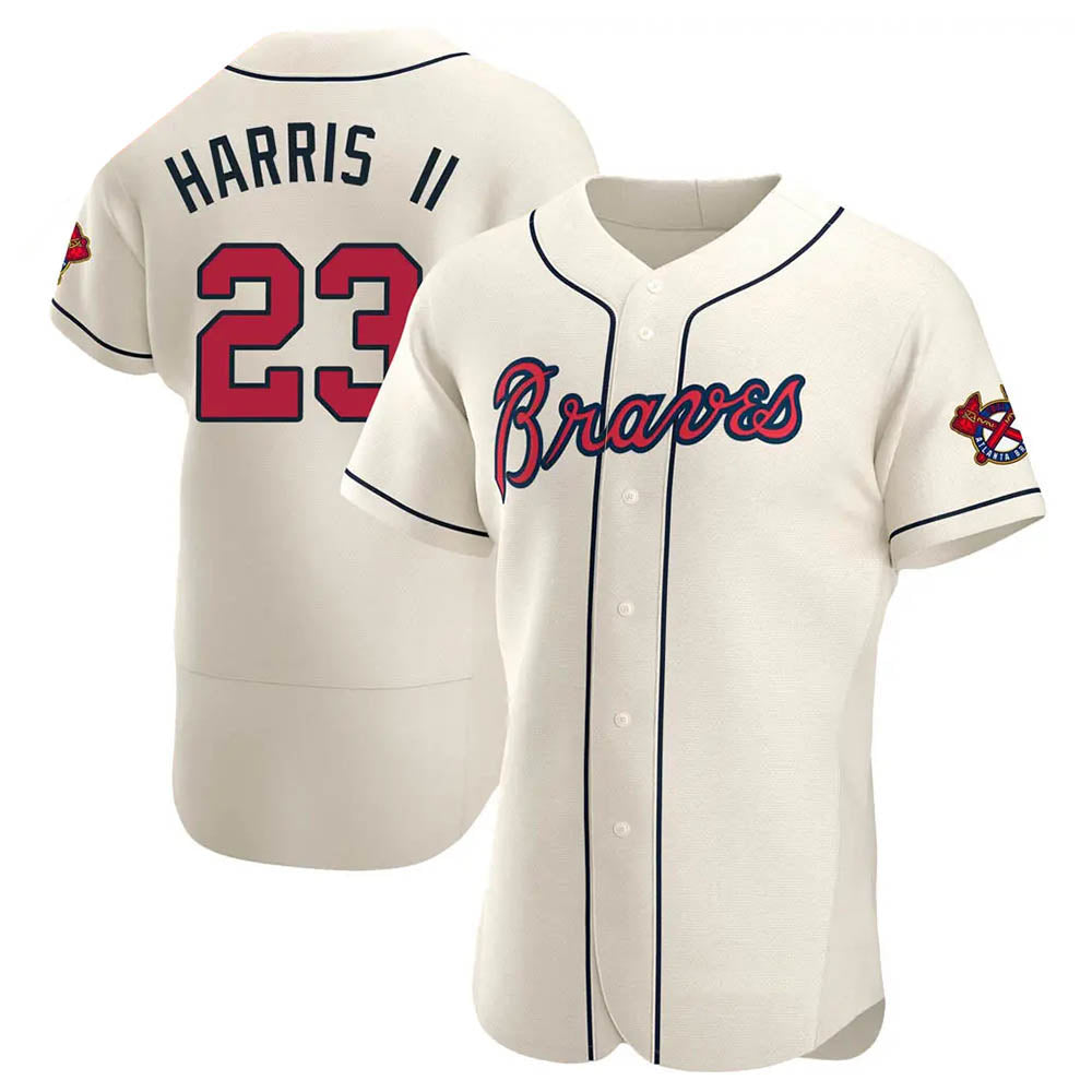 Trusc A.Braves #23 Michael Harris II player Cream Authentic Alternate Stitched Jerseys
