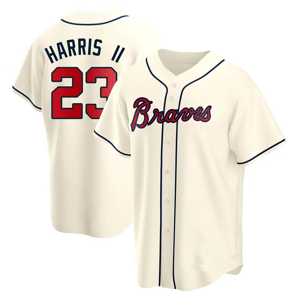 Trusc A.Braves #23 Michael Harris II player Cream Replica Alternate Stitched Jerseys