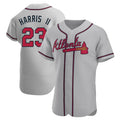 Trusc A.Braves #23 Michael Harris II player Gray Authentic Road Stitched Jerseys