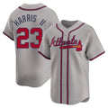 Trusc A.Braves #23 Michael Harris II player Gray Limited Away Stitched Jerseys