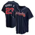 Trusc A.Braves #23 Michael Harris II player Navy Replica Alternate Stitched Jerseys