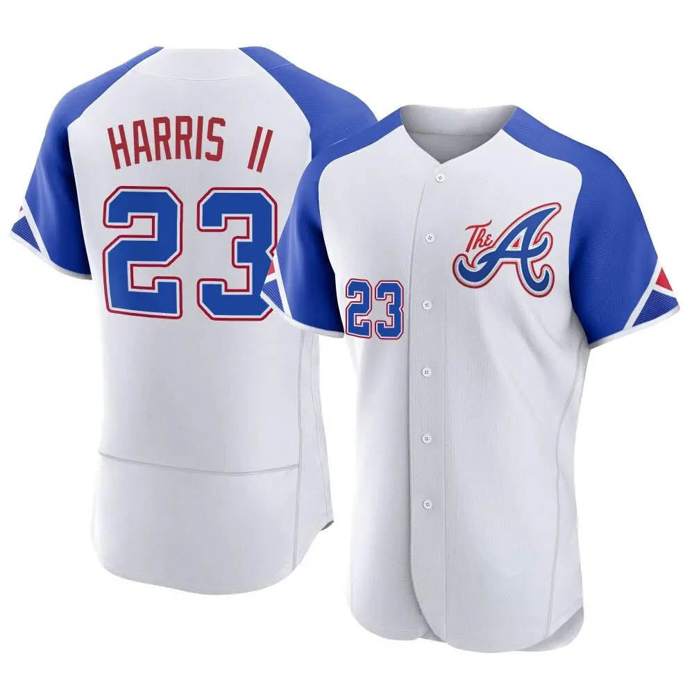 Trusc A.Braves #23 Michael Harris II player White Authentic City Connect Stitched Jerseys