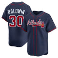 Trusc A.Braves #30 Drake Baldwin player Navy Limited Alternate Stitched Jerseys