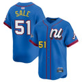 Trusc A.Braves #51 Chris Sale Player Blue National League Limited Stitched Jerseys