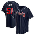 Trusc A.Braves #51 Chris Sale Player Navy City Connect Stitched Jerseys