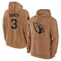 TruscA.Cardinals #3 Budda Baker Player Brown Salute To Service Limited Hoodies Stitched  Jerseys