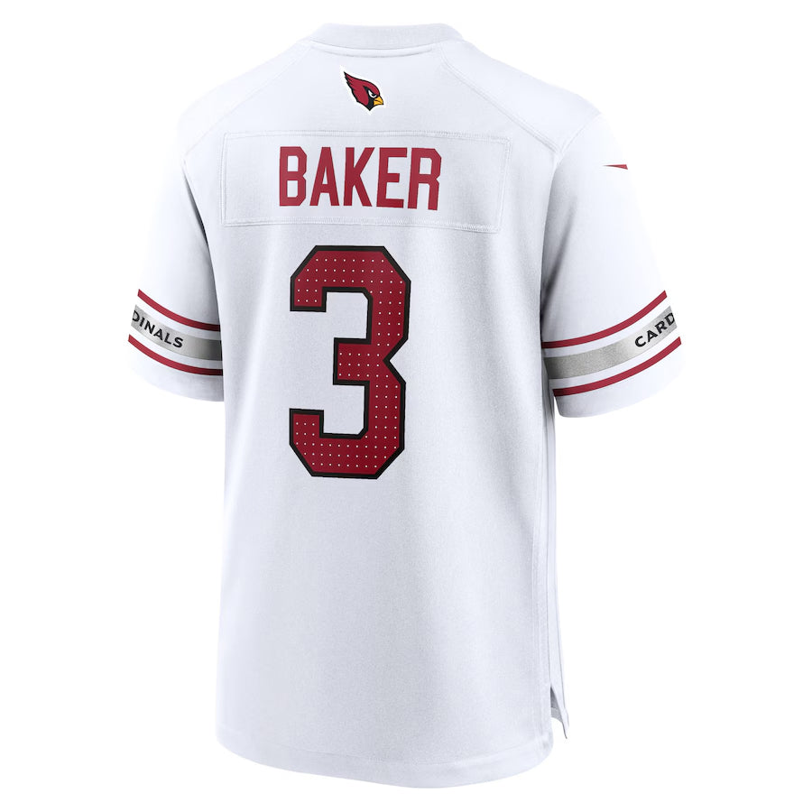 Trusc A.Cardinals #3 Budda Baker Player White Game Road Stitched  Jerseys