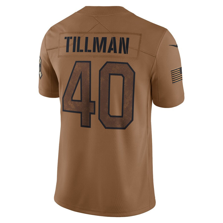 Trusc A.Cardinals #40 Pat Tillman Player Brown Salute To Service Limited Stitched Jerseys