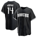 Trusc A.Diamondbacks #14 Gabriel Moreno Player Black jersey White Replica Stitched Jerseys