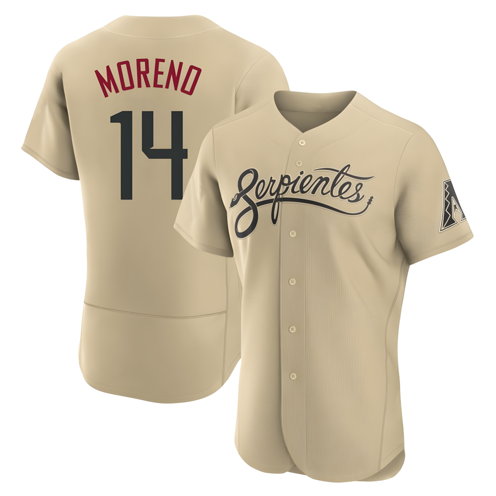 Trusc A.Diamondbacks #14 Gabriel Moreno Player Gold City Connect Stitched Jerseys