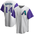 Trusc A.Diamondbacks #14 Gabriel Moreno Player Purple Replica Alternate Cooperstown Collection Stitched Jerseys