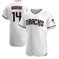 Trusc A.Diamondbacks #14 Gabriel Moreno Player White Crimson Home Stitched Jerseys