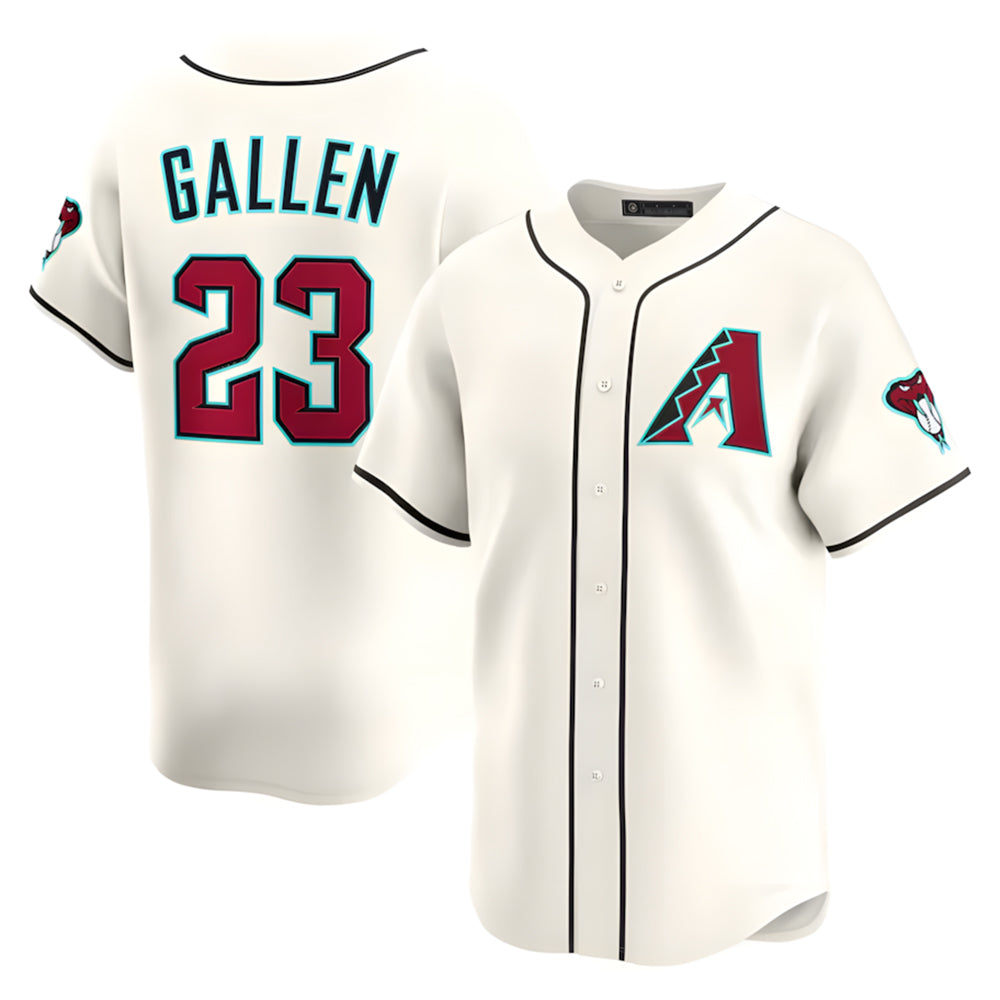 Trusc A.Diamondbacks #23 Zac Gallen Player Cream Game Limited Stitched Jerseys