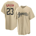Trusc A.Diamondbacks #23 Zac Gallen Player Light Brown City Connect Cool Replica Stitched Jerseys
