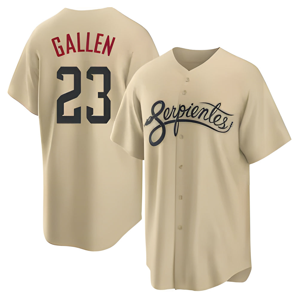 Trusc A.Diamondbacks #23 Zac Gallen Player Light Brown City Connect Cool Replica Stitched Jerseys