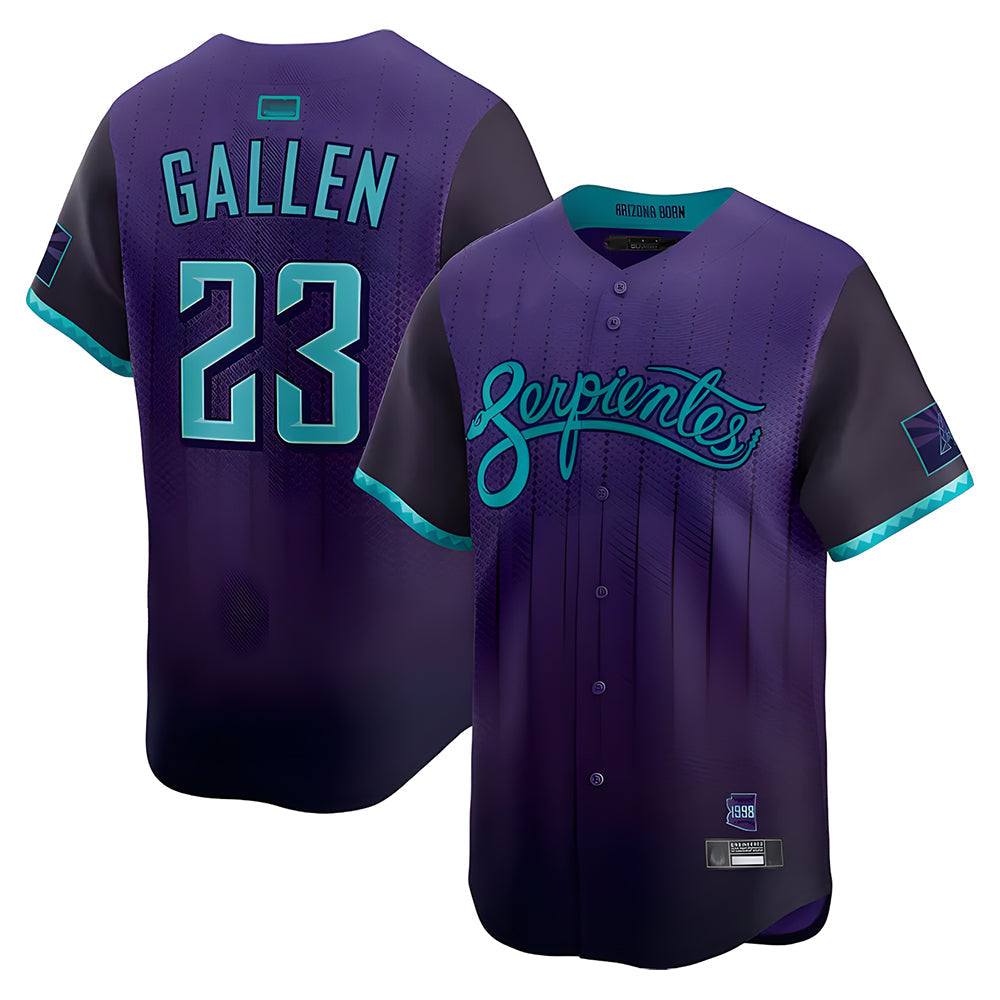 Trusc A.Diamondbacks #23 Zac Gallen Player Purple City Connect Limited Vapor Stitched Jerseys