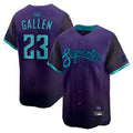 Trusc A.Diamondbacks #23 Zac Gallen Player Purple City Connect Limited Vapor Stitched Jerseys