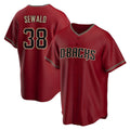 Trusc A.Diamondbacks #38 Paul Sewald Player Red Alternate Replica Stitched Jersey
