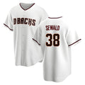 Trusc A.Diamondbacks #38 Paul Sewald Player White Replica Home Stitched Jersey
