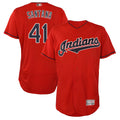 Trusc A.Diamondbacks #41 Carlos Santana Player Red game time Stitched Jersey