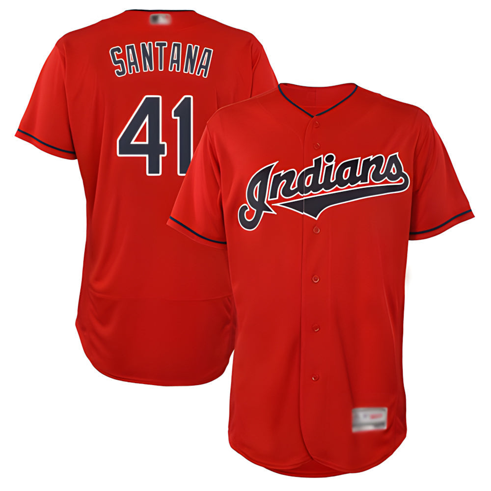 Trusc A.Diamondbacks #41 Carlos Santana Player Red game time Stitched Jersey