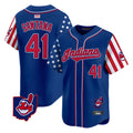 Trusc A.Diamondbacks #41 Carlos Santana Player Royal Independence Day Vapor Premier Limited Stitched Jersey