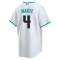 Trusc A.Diamondbacks #4 Ketel Marte Player White Replica Alt Game Stitched Jerseys