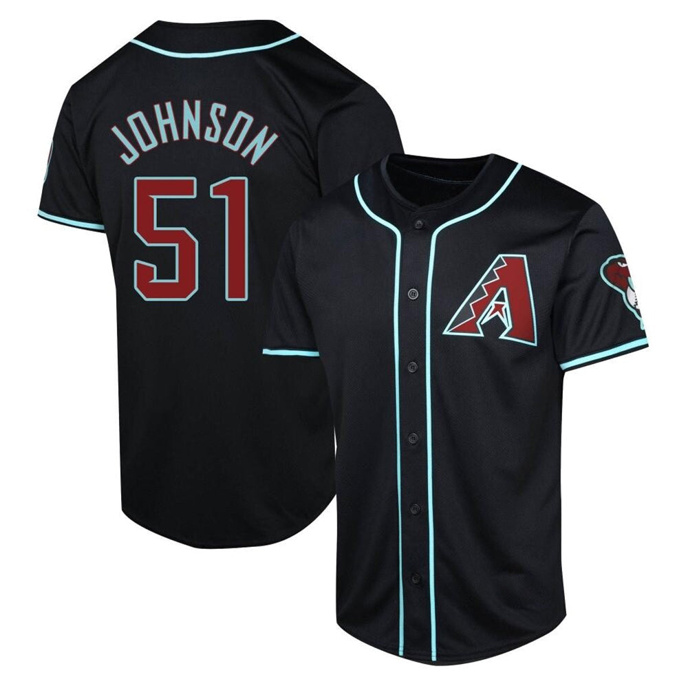Trusc A.Diamondbacks #51 Randy Johnson Player Black Limited Alternate Stitched Jerseys