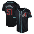 Trusc A.Diamondbacks #51 Randy Johnson Player Black Limited Alternate Stitched Jerseys