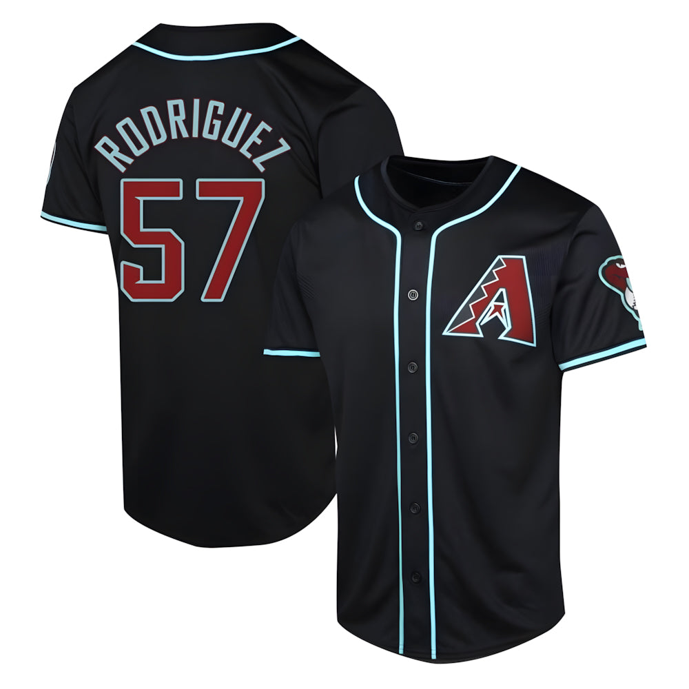 Trusc A.Diamondbacks #57 Eduardo Rodriguez Player Black Limited Alternate Stitched Jersey
