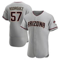 Trusc A.Diamondbacks #57 Eduardo Rodriguez Player Gray Road Stitched Jersey