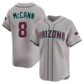 Trusc A.Diamondbacks #8 James McCann Player Gray Limited Alternate Stitched Jersey