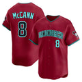 Trusc A.Diamondbacks #8 James McCann Player Red Limited Alternate Stitched Jersey