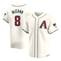 Trusc A.Diamondbacks #8 James McCann Player White Red Limited Home Stitched Jersey