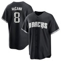 Trusc A.Diamondbacks #8 James McCann Player White Replica Black 2026 World Series Stitched Jersey